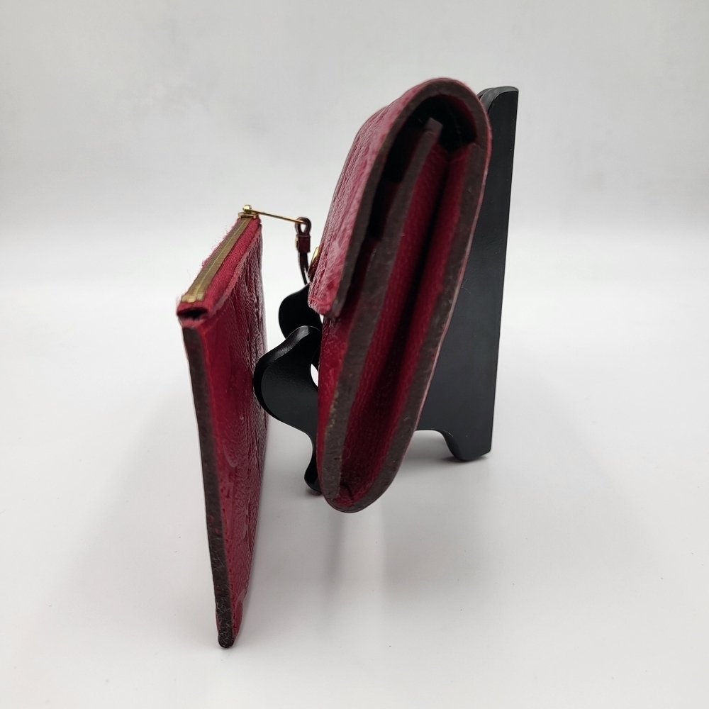 LOUIS VUITTON Leather Empreinte Curieuse Wallet Aurore and Pouch. Authentic.. - Picture 3 of 16